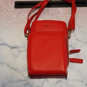 Red, wallet purse
